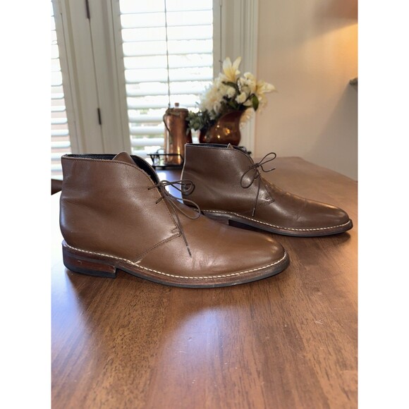 Thursday Boot Co. Scout Brown Leather Chukka Boots Men’s 10 Handmade Mexico - Picture 5 of 13